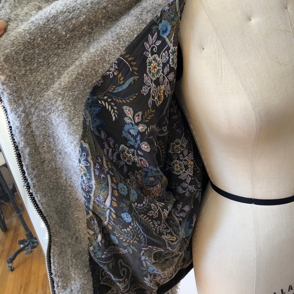 Free People Furry Dolman Jacket Grey - Picture 2 of 12